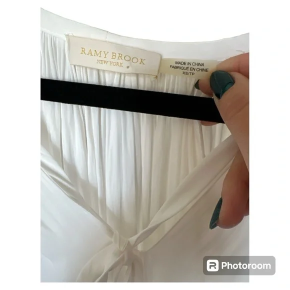 Ramy Brook V-neck Paris flowy peasant blouse size: XS - Picture 5 of 5